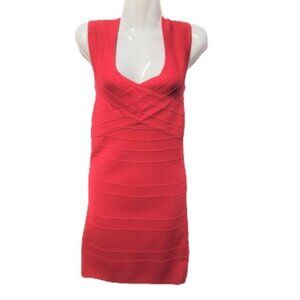 SPICY sugar body con figure hugging bandage red dress size M size L size XL -